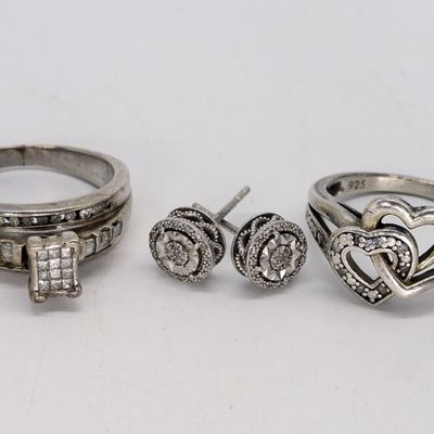 Sale Photo Thumbnail #144: Diamond Fashion 925 Rings & Earrings