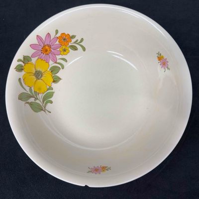 Sale Photo Thumbnail #489: FS Made in Romania Yellow Flowers Large Serving Bowl