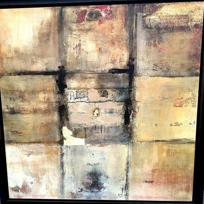 Sale Photo Thumbnail #100: Very Large Canvas Abstract Print 9 Tiles