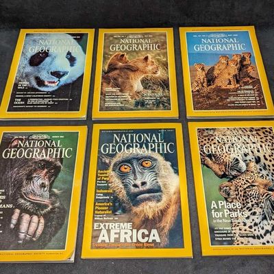 Sale Photo Thumbnail #288: 6 1980s 1990s 2000s National Geographic Magazines X