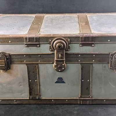 Sale Photo Thumbnail #499: Vintage Military KOWA Aluminum Locker Trunk