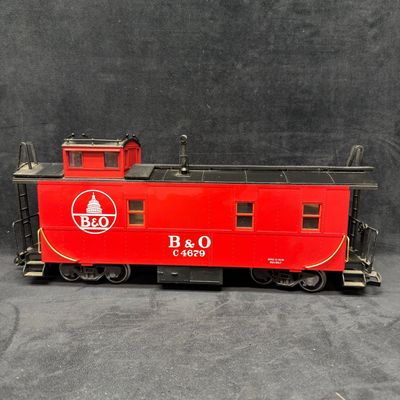 Sale Photo Thumbnail #426: LGB Baltimore and Ohio BO C4679 G Scale Red Caboose
