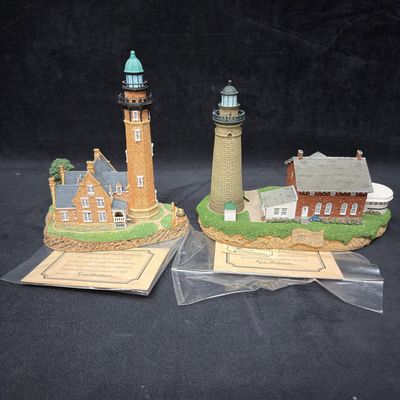 Sale Photo Thumbnail #394: Harbour Lights Ohio Lighthouse Figurines Set Cleveland Fairport Harbor