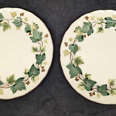 Sale Photo Thumbnail #62: 2 Retired Nikko Greenwood Dinner Plates D