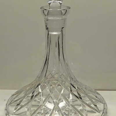 Sale Photo Thumbnail #35: Vintage Crystal Decanter W Stopper