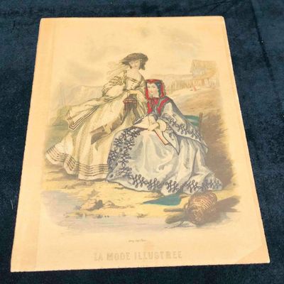 Sale Photo Thumbnail #164: La Mode Illustrée Ladies Fashion Print