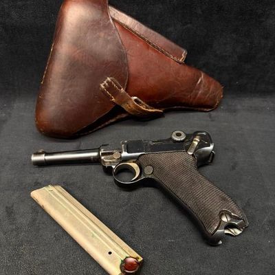 Sale Photo Thumbnail #256: 1914 DWM P.08 Luger w/ 1916 Holster