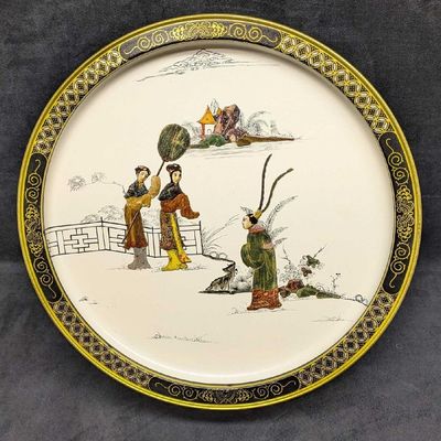 Sale Photo Thumbnail #122: Vintage Tin Tang Dynasty Round Tin
