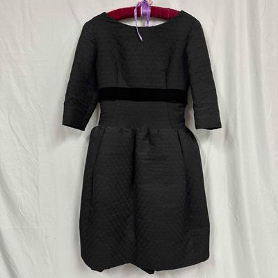 Sale Photo Thumbnail #293: Classic Black Manuel Pertegaz Textured Ribbed Dress