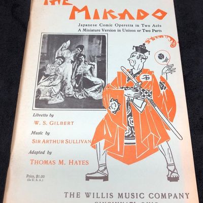 Sale Photo Thumbnail #147: The Mikado Song Book - Japanese Comic Operetta in Two Parts - The Willis Music Company (E)