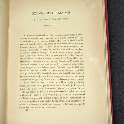Sale Photo Thumbnail #457: Souvenirs Du General Zede 1857-1870 Hardcover