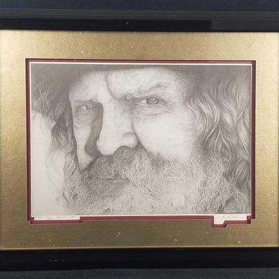 Sale Photo Thumbnail #30: Rawhide And Rope Pencil Drawing Limited Edition Print by Jon W Leitner 1992