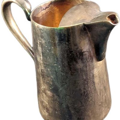 Sale Photo Thumbnail #40: Vintage Silver Plated Water Pitcher