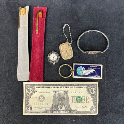 Sale Photo Thumbnail #315: Mixed Lot of Collectibles Pens Keychains Tokens and Novelty Items