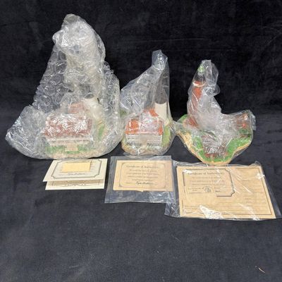 Sale Photo Thumbnail #345: 3 Harbour Lights Florida Lighthouse Figurines Pensacola