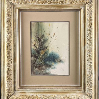 Sale Photo Thumbnail #275: Framed Mixed Media Original Artwork