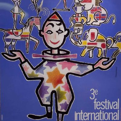 Sale Photo Thumbnail #273: 4 X 5 3rd Festival International Du Cirque Kodak Transparency B