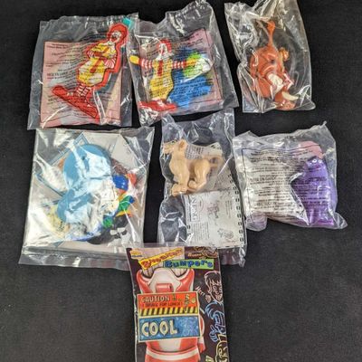 Sale Photo Thumbnail #465: 7 Burger King & McDonalds Happy Meal Toys