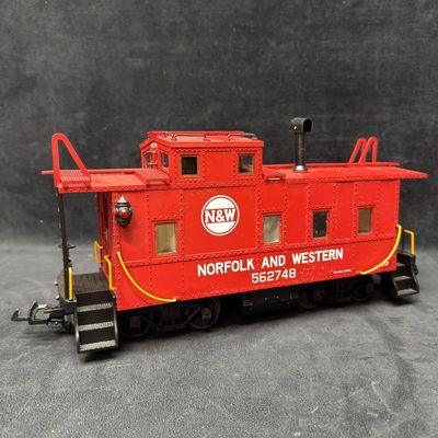 Sale Photo Thumbnail #440: Norfolk and Western NW 562748 G Scale Caboose Red