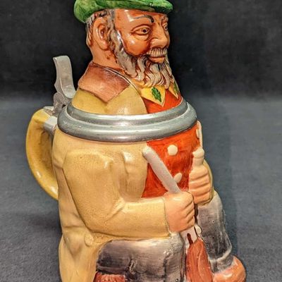 Sale Photo Thumbnail #133: Vintage West German Hunter Man With Pipe