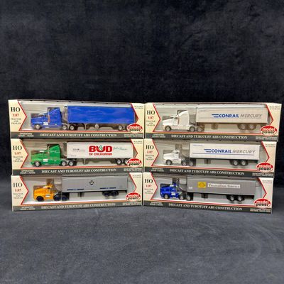 Sale Photo Thumbnail #448: Lot of 6 Model Power HO 1:87 Diecast Tractor Trailers