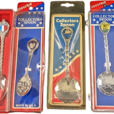 Sale Photo Thumbnail #272: Four Vinage Silverplate Collector Spoons