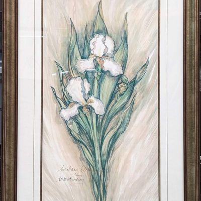 Sale Photo Thumbnail #226: Framed S&N Barbara Klein-craig Floral Print