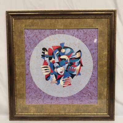 Sale Photo Thumbnail #127: Anatole Krasnyansky Seriolithograph Musical Sphere Framed R120