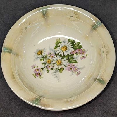 Sale Photo Thumbnail #238: Vintage Dresden China Floral Bowl