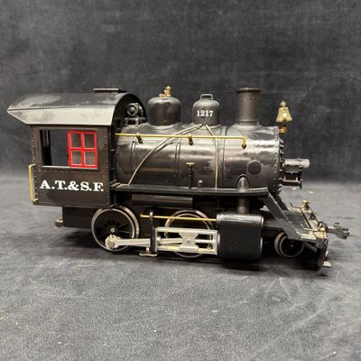 Sale Photo Thumbnail #446: LGB Santa Fe A.T. and S.F. No. 1217 G Scale Steam Locomotive Train Collectible