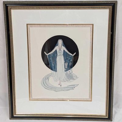 Sale Photo Thumbnail #165: Erte Veil Gown Custom Framed Print