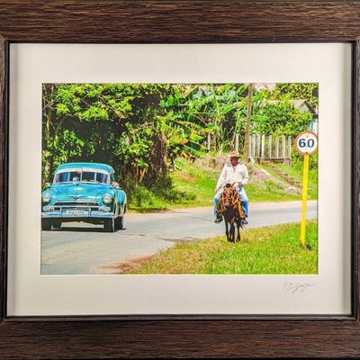 Sale Photo Thumbnail #115: Framed Frank Juge Cigar Country Transportation Photo