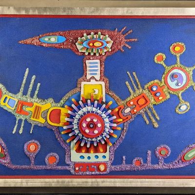 Sale Photo Thumbnail #130: Original Mixed Media Abstract Art By Laimon Mitris Arise