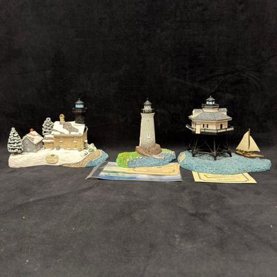 Sale Photo Thumbnail #403: Harbour Lights Lighthouse Figurines Old Field Point Cockspur Island Middle Bay