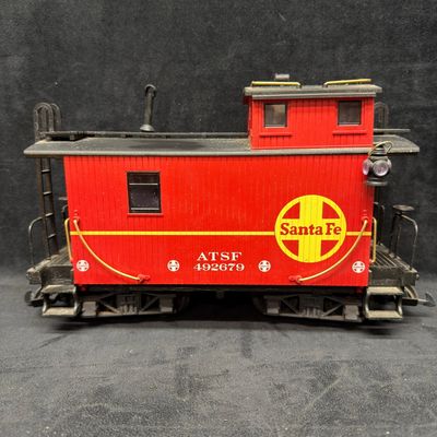 Sale Photo Thumbnail #428: LGB Santa Fe ATSF #492679 G Scale Caboose Red