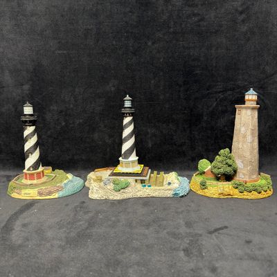 Sale Photo Thumbnail #356: Harbour Lights North Carolina Lighthouse Figurines Bald Head Old Baldy