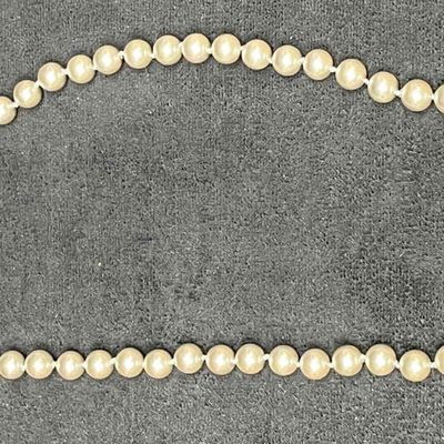 Sale Photo Thumbnail #296: Vintage Signed Monet Gray Faux Pearl Necklace