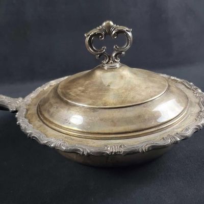 Sale Photo Thumbnail #54: Vintage Silverplate Chafing F.B.Rogers 6044