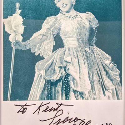 Sale Photo Thumbnail #252: Autographed Licia Albanese Publicity Photo Print Oprea