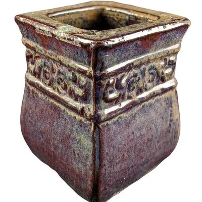Sale Photo Thumbnail #72: Vintage Ceramic Heavy Glossy Glazed Vase