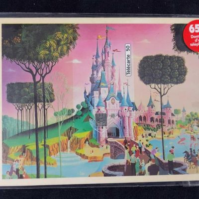 Sale Photo Thumbnail #212: Euro Disneyland Paris Unused Phone Card Castle