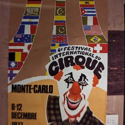 Sale Photo Thumbnail #168: Kodak Transparent 4 X 5 Monte Carlo Clown Poster