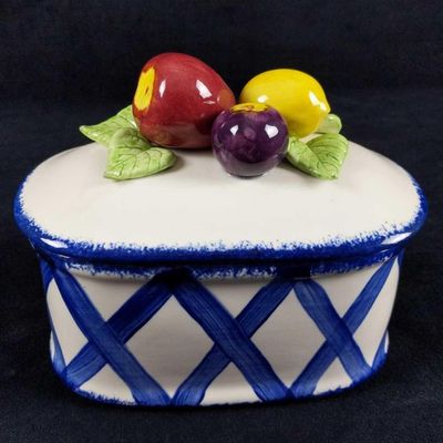 Sale Photo Thumbnail #81: Cali Ladies Ceramic Coupon Recipe Fruit Basket
