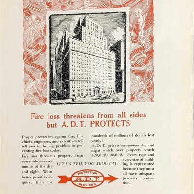 Sale Photo Thumbnail #214: Vintage ADT Alarm Magazine Advertisement
