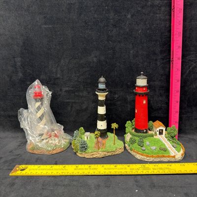 Sale Photo Thumbnail #331: Set of Three Harbour Lights Great Lighthouses of the World Florida Figurines