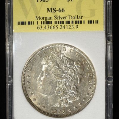 Sale Photo Thumbnail #250: 1903 MORGAN DOLLAR WCG SUPERB GEM BU