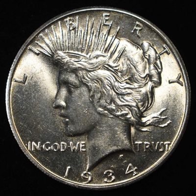 1934-S PEACE DOLLAR CH BU