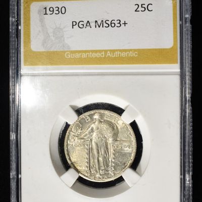 Sale Photo Thumbnail #200: 1930 STANDING LIBERTY QUARTER PGA CH BU