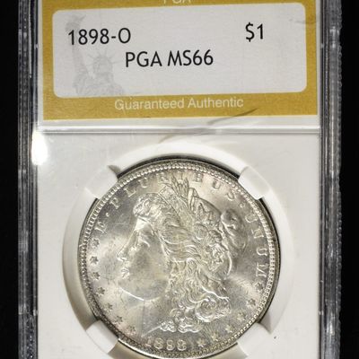 Sale Photo Thumbnail #245: 1898-O MORGAN DOLLAR PGA SUPERB GEM BU