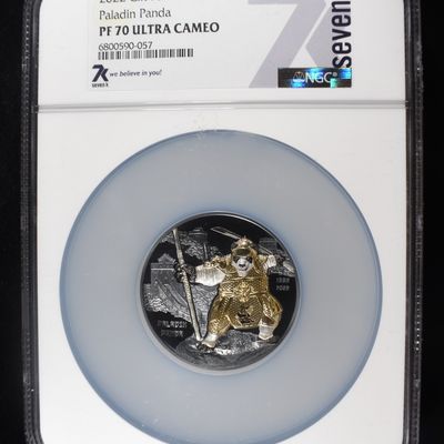 Sale Photo Thumbnail #430: 2022 $20 GILT PALAU PALADIN PANDA NGC PF70 UCAM